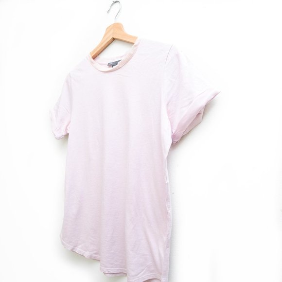 Vince Dusty Pink Folded Sleeves Tee - Picture 4 of 6